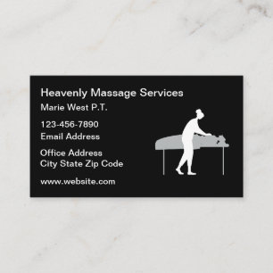 Massage Therapy Classic Business Cards