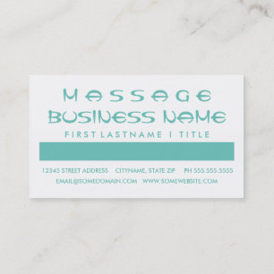MASSAGE THERAPY customer appreciation (squares) Loyalty Card