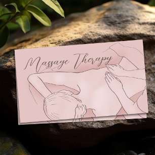 Massage Therapy Drawing with Appointment  Business Card
