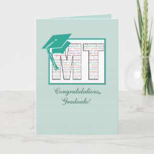 Massage Therapy Graduation Congratulations, MT wit Card