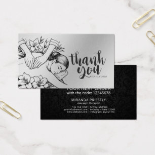 Massage Therapy Healing Hands Energy Spa Thank You