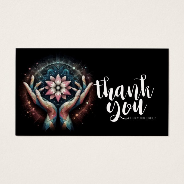 Massage Therapy Healing Hands Energy Spa Thank You (Front)