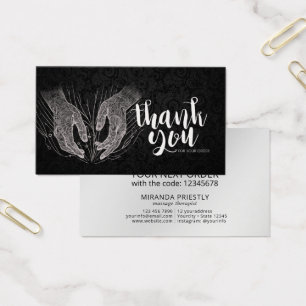 Massage Therapy Healing Hands Energy Spa Thank You