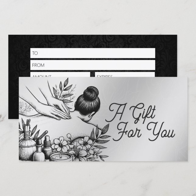 Massage Therapy Healing Hands Energy Spa Wellness (Front/Back)