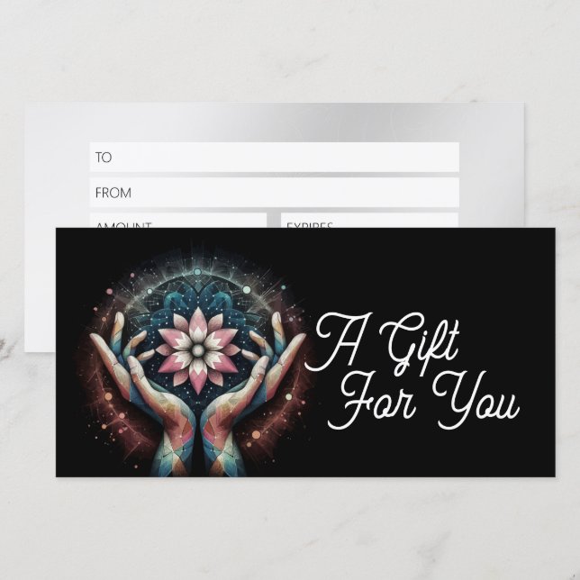 Massage Therapy Healing Hands Energy Spa Wellness (Front/Back)