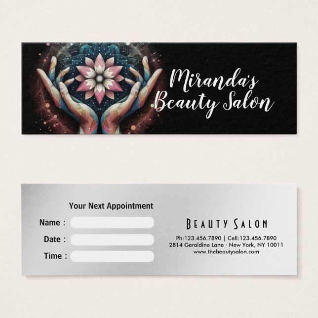 Massage Therapy Healing Hands Energy Spa Wellness (Front & Back)