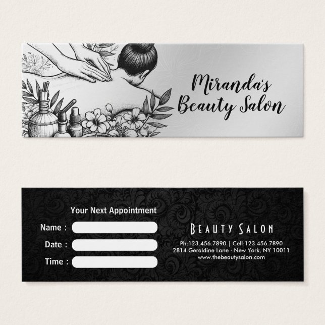 Massage Therapy Healing Hands Energy Spa Wellness (Front & Back)