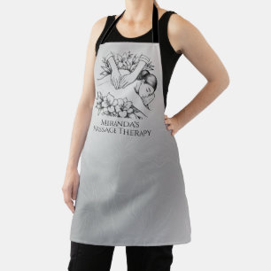 Massage Therapy Healing Hands Energy Spa Wellness Apron