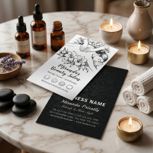 Massage Therapy Healing Hands Energy Spa Wellness Business Card