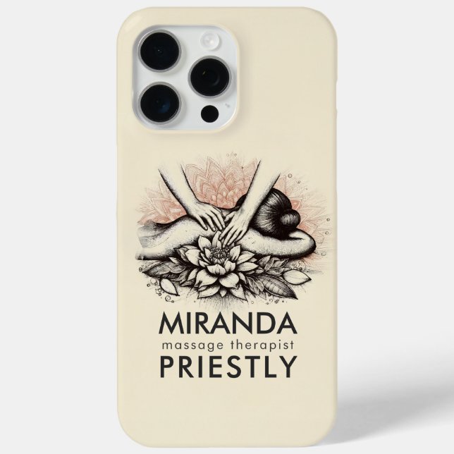 Massage Therapy Healing Hands Energy Spa Wellness Case-Mate iPhone Case (Back)