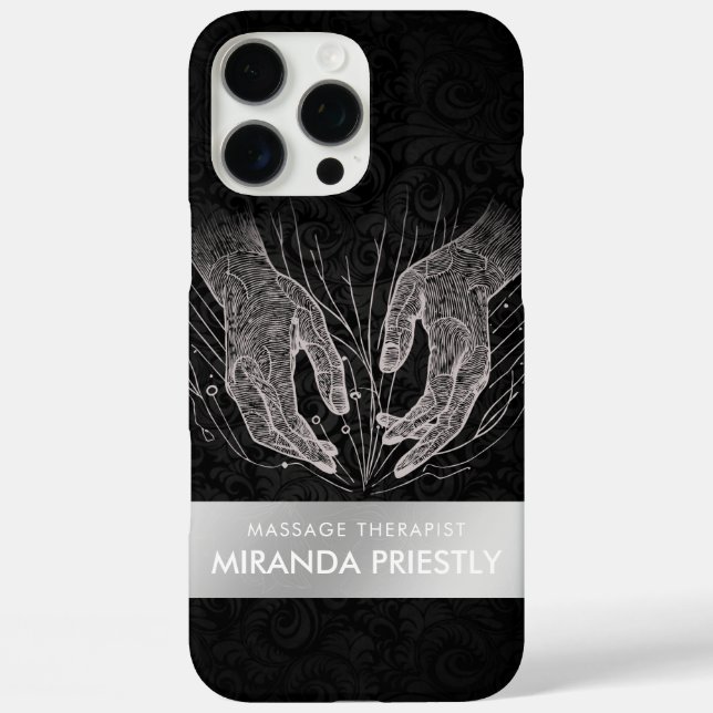 Massage Therapy Healing Hands Energy Spa Wellness Case-Mate iPhone Case (Back)