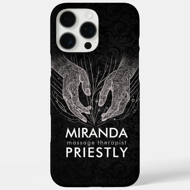 Massage Therapy Healing Hands Energy Spa Wellness Case-Mate iPhone Case (Back)