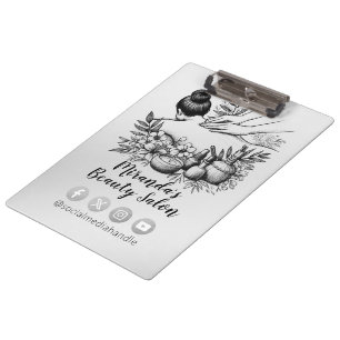 Massage Therapy Healing Hands Energy Spa Wellness Clipboard