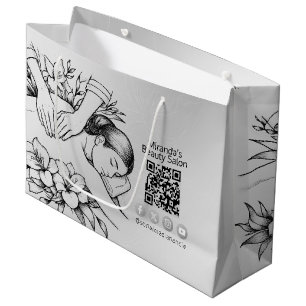 Massage Therapy Healing Hands Energy Spa Wellness Large Gift Bag