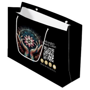 Massage Therapy Healing Hands Energy Spa Wellness Large Gift Bag