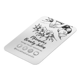 Massage Therapy Healing Hands Energy Spa Wellness Magnet