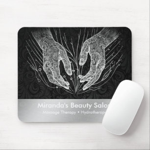 Massage Therapy Healing Hands Energy Spa Wellness Mouse Mat