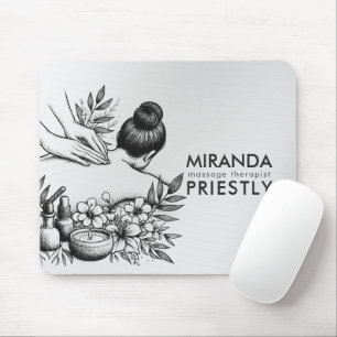 Massage Therapy Healing Hands Energy Spa Wellness Mouse Mat