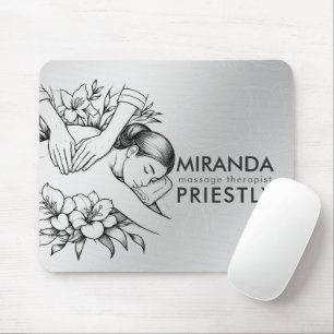 Massage Therapy Healing Hands Energy Spa Wellness Mouse Mat