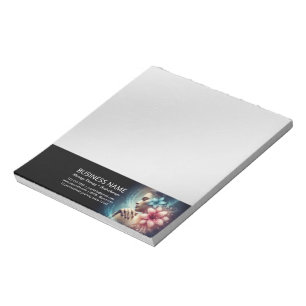 Massage Therapy Healing Hands Energy Spa Wellness Notepad