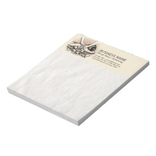 Massage Therapy Healing Hands Energy Spa Wellness Notepad