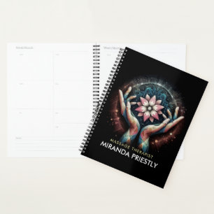 Massage Therapy Healing Hands Energy Spa Wellness Planner
