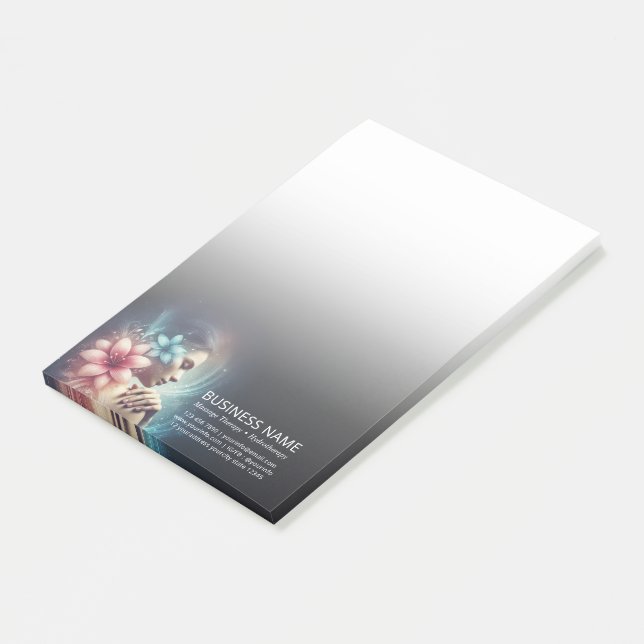 Massage Therapy Healing Hands Energy Spa Wellness Post-it Notes (Angled)