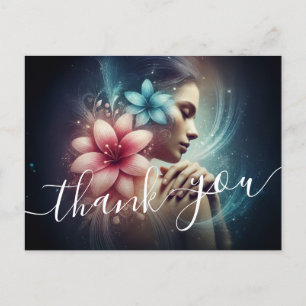 Massage Therapy Healing Hands Energy Spa Wellness Postcard