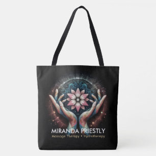 Massage Therapy Healing Hands Energy Spa Wellness Tote Bag