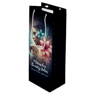 Massage Therapy Healing Hands Energy Spa Wellness Wine Gift Bag