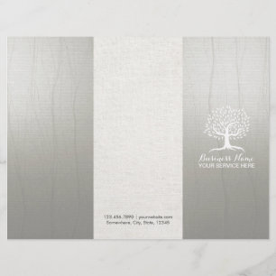 Massage Therapy Health SPA Vintage Tree Tri-Fold