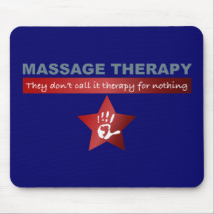 Massage Therapy in Ruby Red Mouse Mat