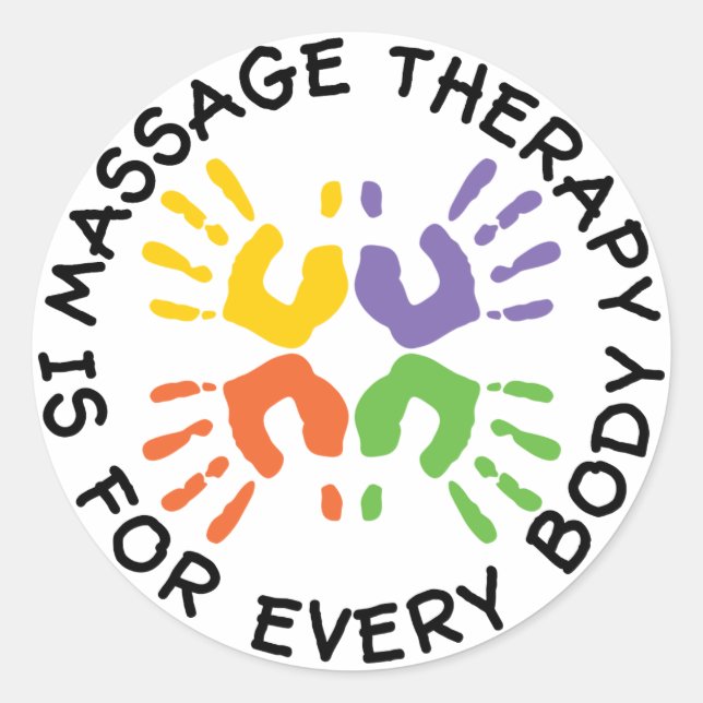 Massage Therapy Is For Every Body Stickers (Front)