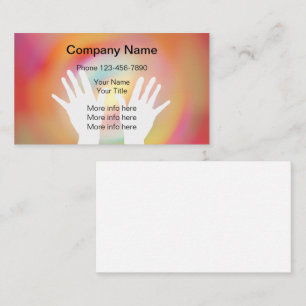 Massage Therapy Modern Design Business Card