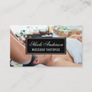 Massage Therapy Session Spa Business Card