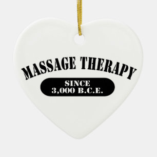 Massage Therapy Since 3,000 B.C.E. Ceramic Tree Decoration