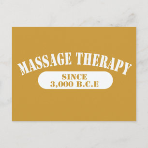 Massage Therapy Since 3,000 B.C.E. Postcard