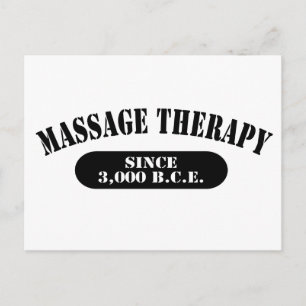 Massage Therapy Since 3,000 B.C.E. Postcard