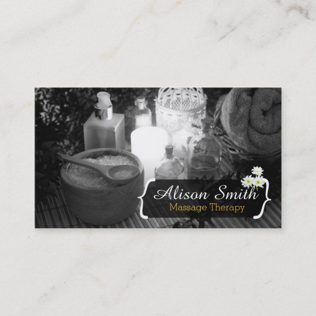 Massage Therapy/Spa/Health Business Card (Front)