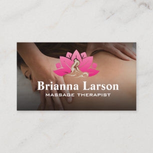 Massage Therapy   Spa Logo Business Card
