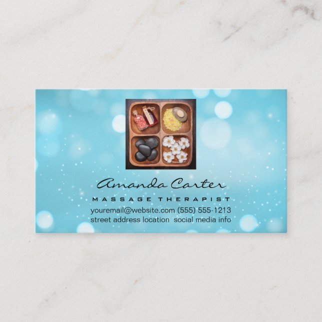 Massage Therapy | Spa Salon Business Card (Front)