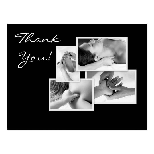 Massage Therapy Thank You Postcard