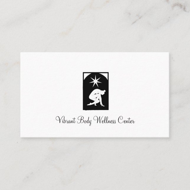 Massage Therapy Wellness Centre  Business Card (Front)