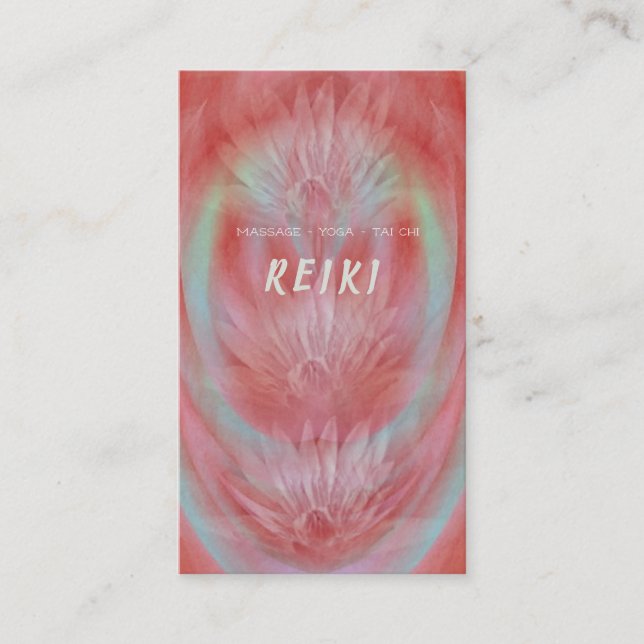 Massage Yoga Thai Chi Arts Business Cards (Front)