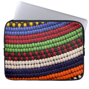 Massai Tribal Bead Pattern Laptop Sleeve