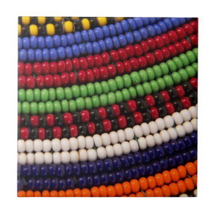 Massai Tribal Bead Pattern Tile