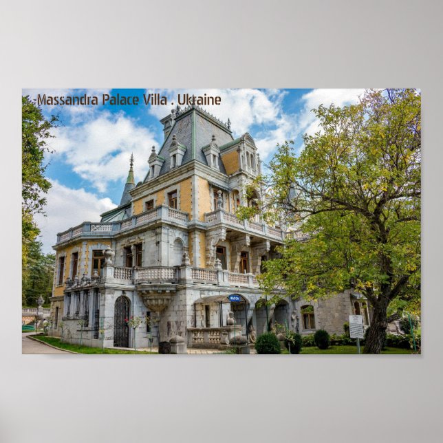 Massandra Palace Villa , Ukraine Poster (Front)