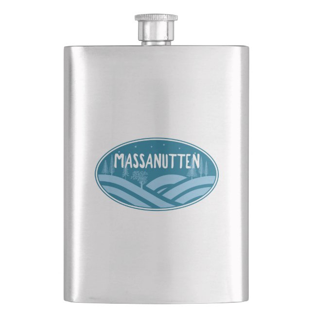 Massanutten Resort Virginia Outdoors Hip Flask (Front)