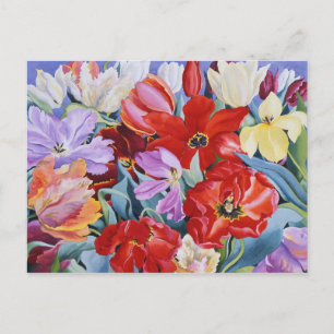 Massed Tulips 2003 Postcard
