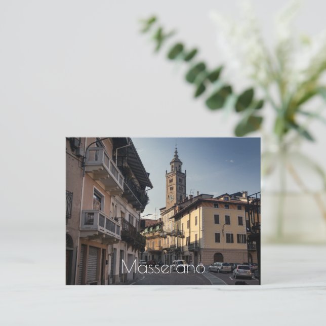 Masserano Evening Skyline, Biella, Italy Postcard (Standing Front)